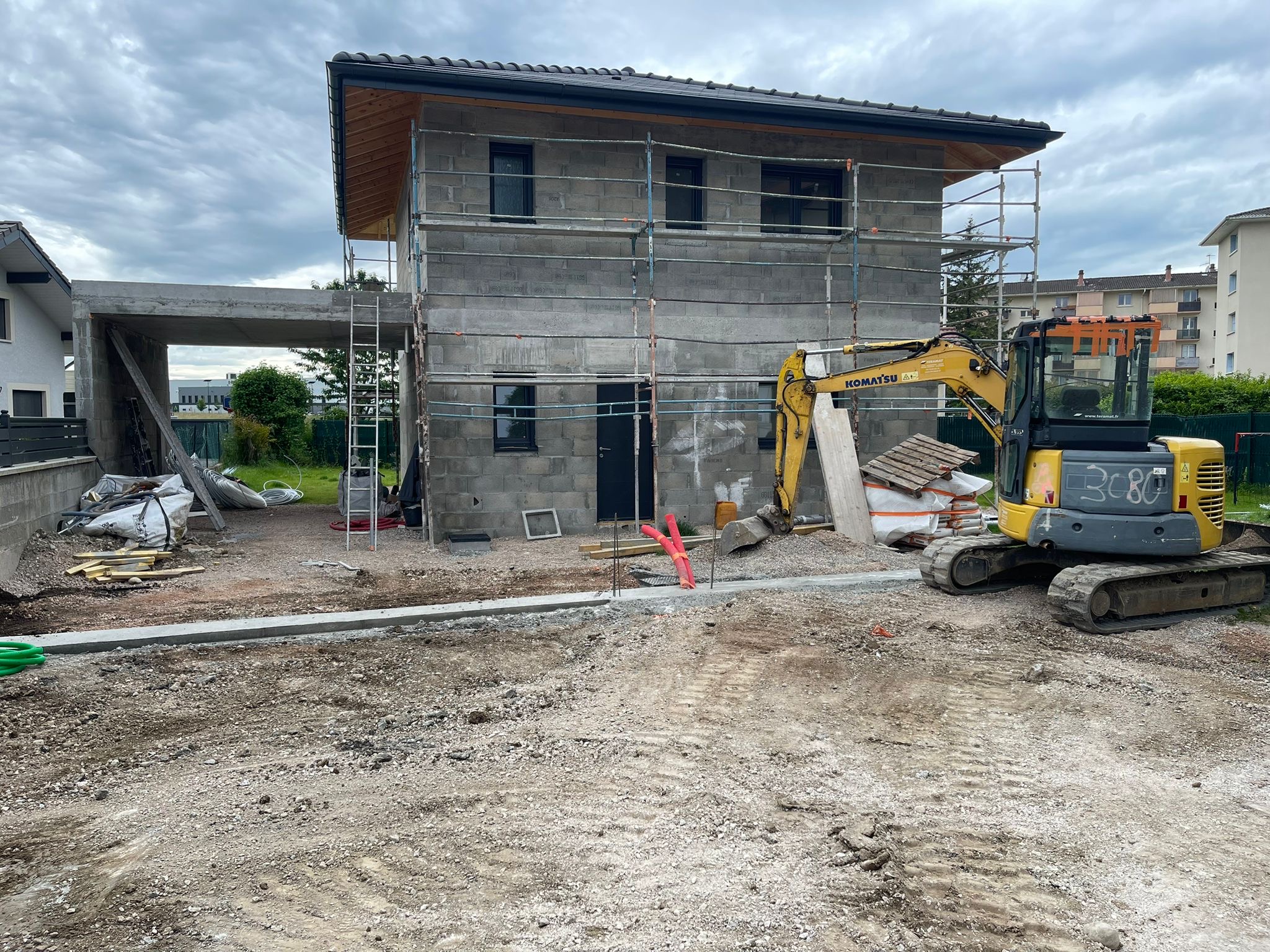 Exécution du chantier en cours