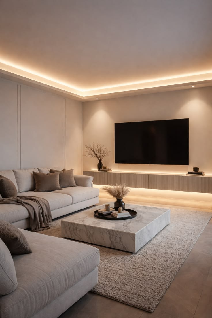 Salon contemporain LED