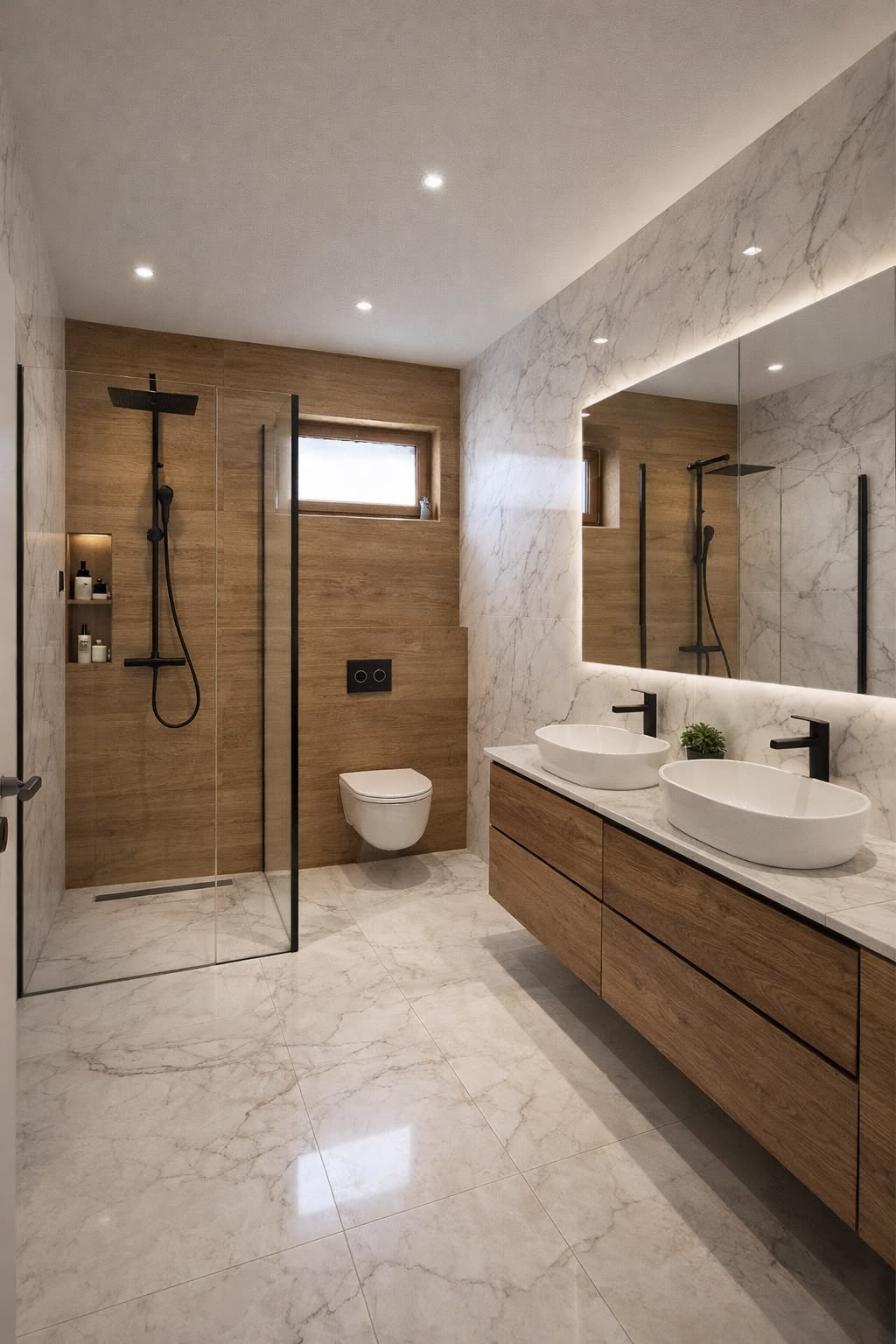 Salle de bain marbre